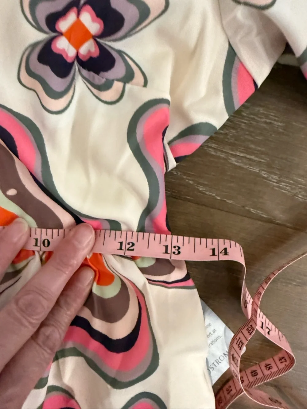 Ciebon Cream Floral Maxi Dress with Orange & Pink Accents - Picture 5 of 14